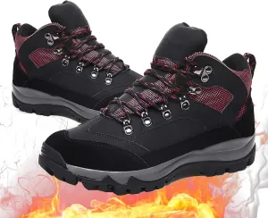 0 Outdoor Women's Electric Heated Shoes, Black, Female 38, Foot Warmer with 3 Temperature Settings and Remote Control for Feet Cold Relief Winter