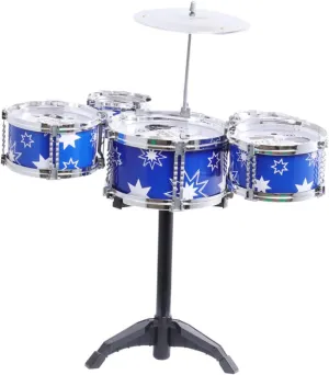 1 Set Drum Set of Educational Musical Percussion for Enhances Creativity Coordination Present for Boys Fun Design