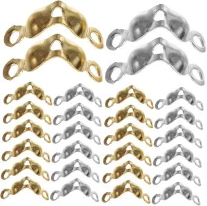 1000pcs Jewelry Accessories Silver Golden Iron Bead Clasp Clips for Handbag Durable Buckles for Crafting for Personal and Professional Use