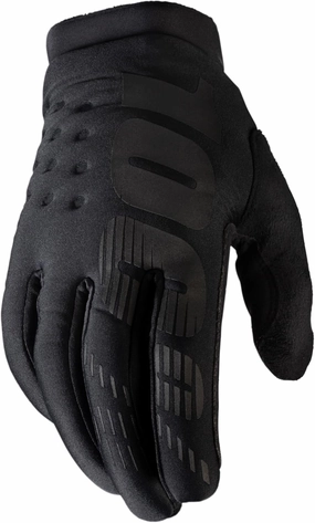 100% BRISKER Women's Motocross & Mountain Bike Gloves - MTB & MX Racing Protective Gear (MD - BLACK/GREY)