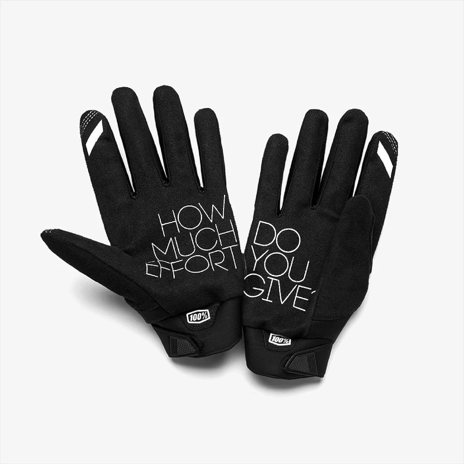 100% BRISKER Women's Motocross & Mountain Bike Gloves - MTB & MX Racing Protective Gear (MD - BLACK/GREY)