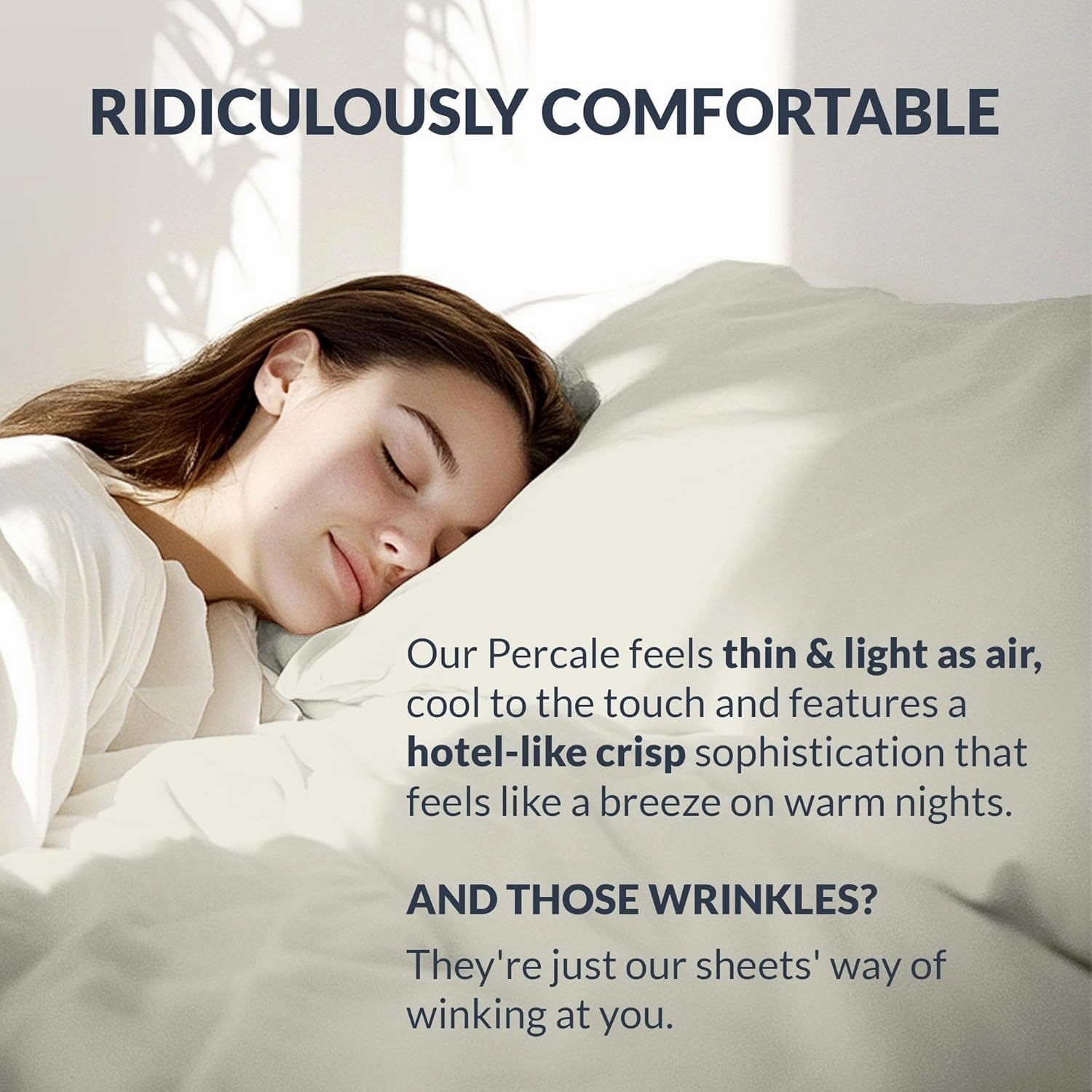 100% Egyptian Cotton Percale Sheets King Size - Genuine Luxurious 400 Thread Count - Naturally Crisp, Breathable, Skin-Friendly & Cooling - Softer After Each Wash - Oeko-TEX Certified Giza