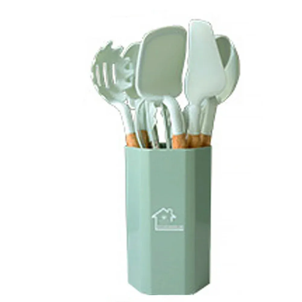 11 Piece Silicone Cooking Utensil Set Food Grade Practical Kitchenware
