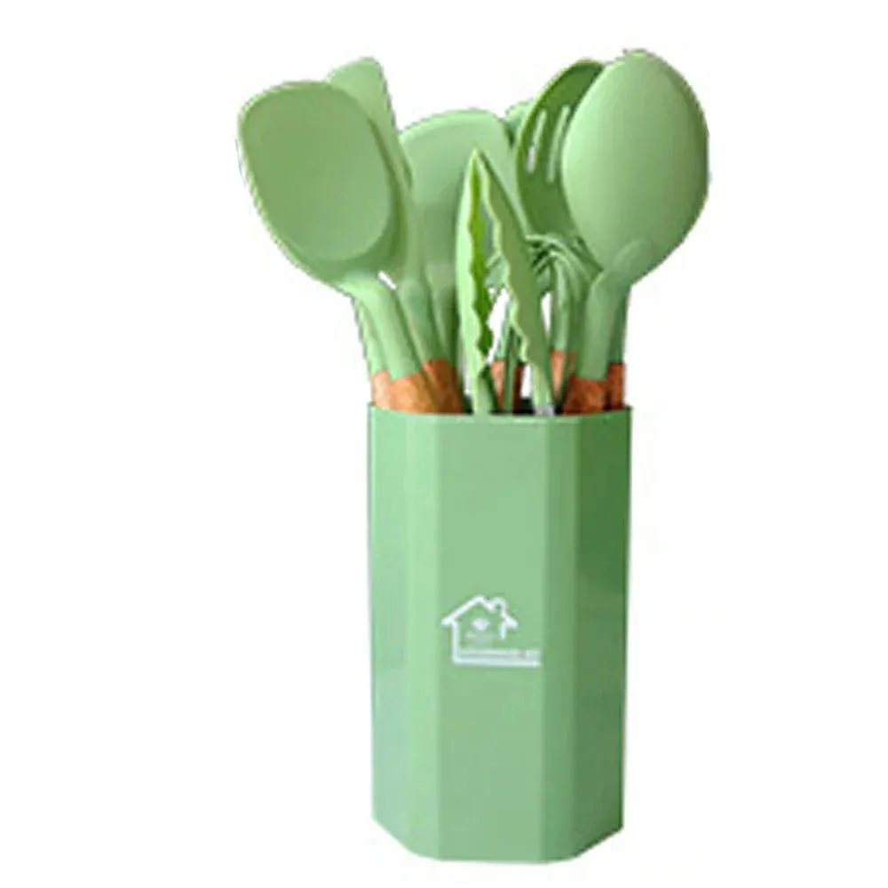 11 Piece Silicone Cooking Utensil Set Food Grade Practical Kitchenware
