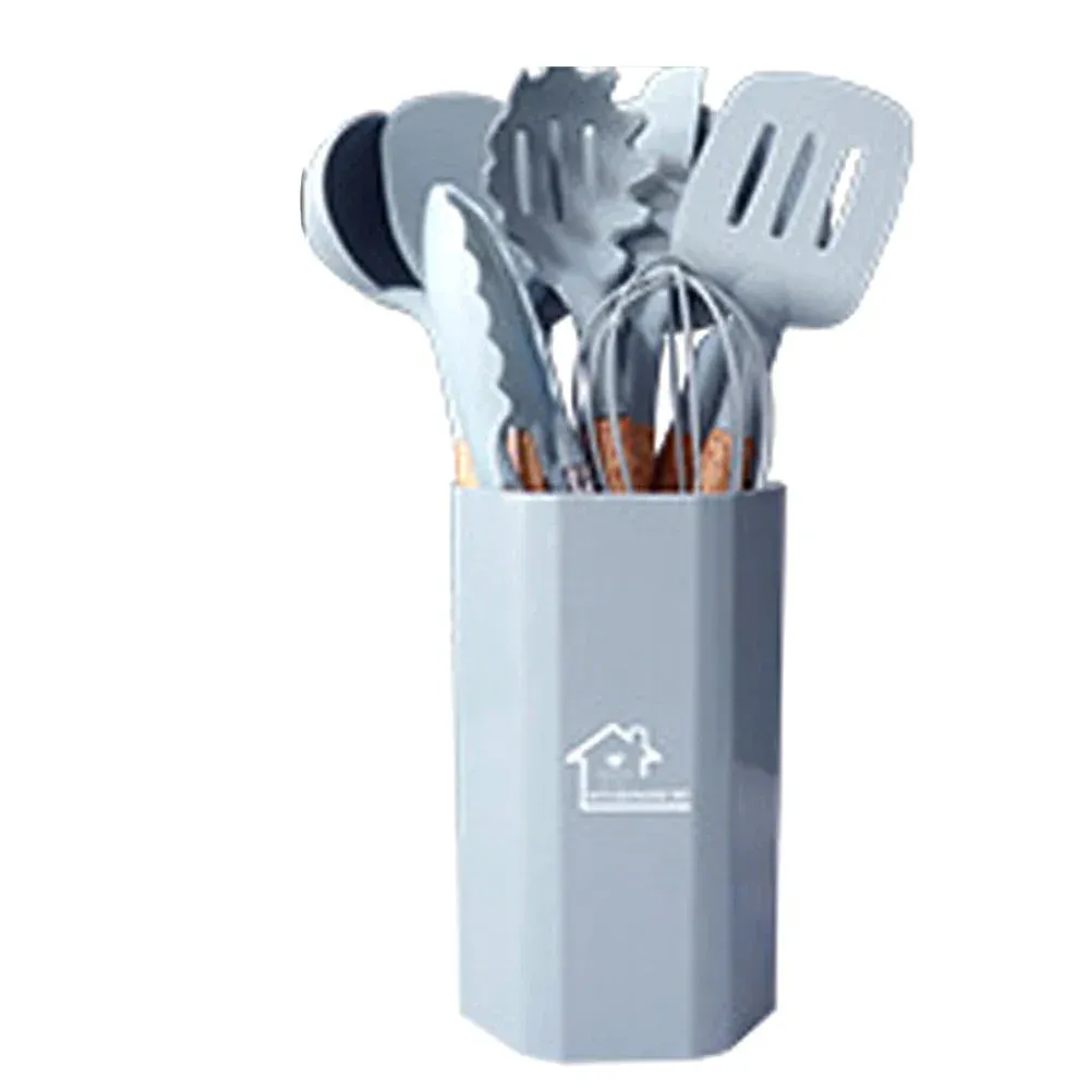 11 Piece Silicone Cooking Utensil Set Food Grade Practical Kitchenware
