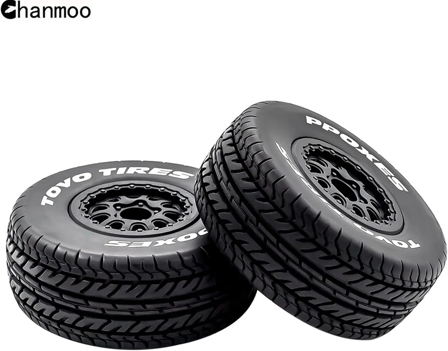 1/10 RC Short Course Truck Wheels and Tires with 12mm Hex 1:10 Scale Off Road Tyres for 1/10 RC Off-Road Car Traxxas TRX4 Slash Arrma Losi Tenacity Vkar 10sc Hpi RC Buggy Car 4PCS (D Tires)