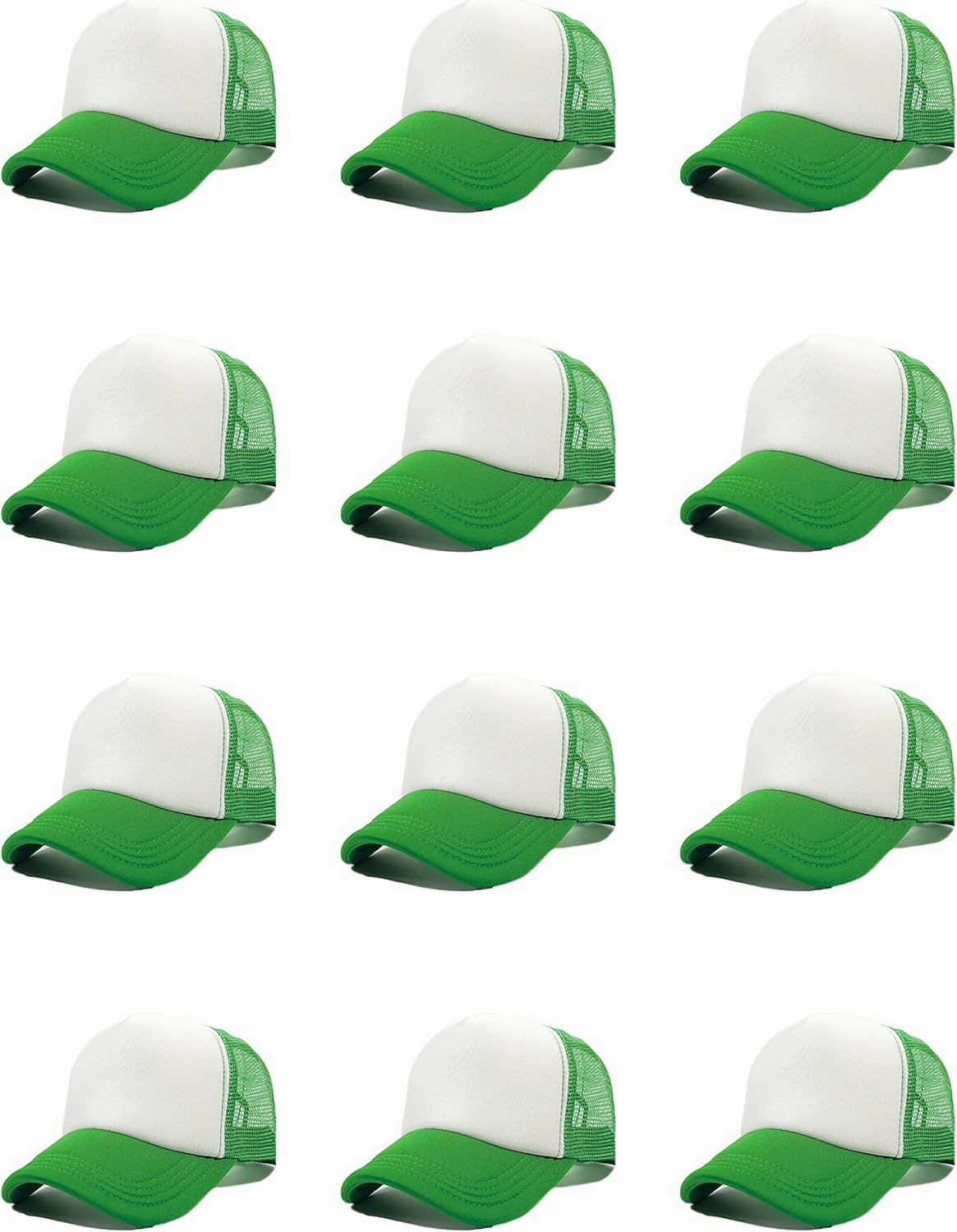 12 Pack Sublimation Hats for Men Blank Trucker Hats Bulk Snapback Mesh Women Baseball Caps DIY Custom 18 Colors