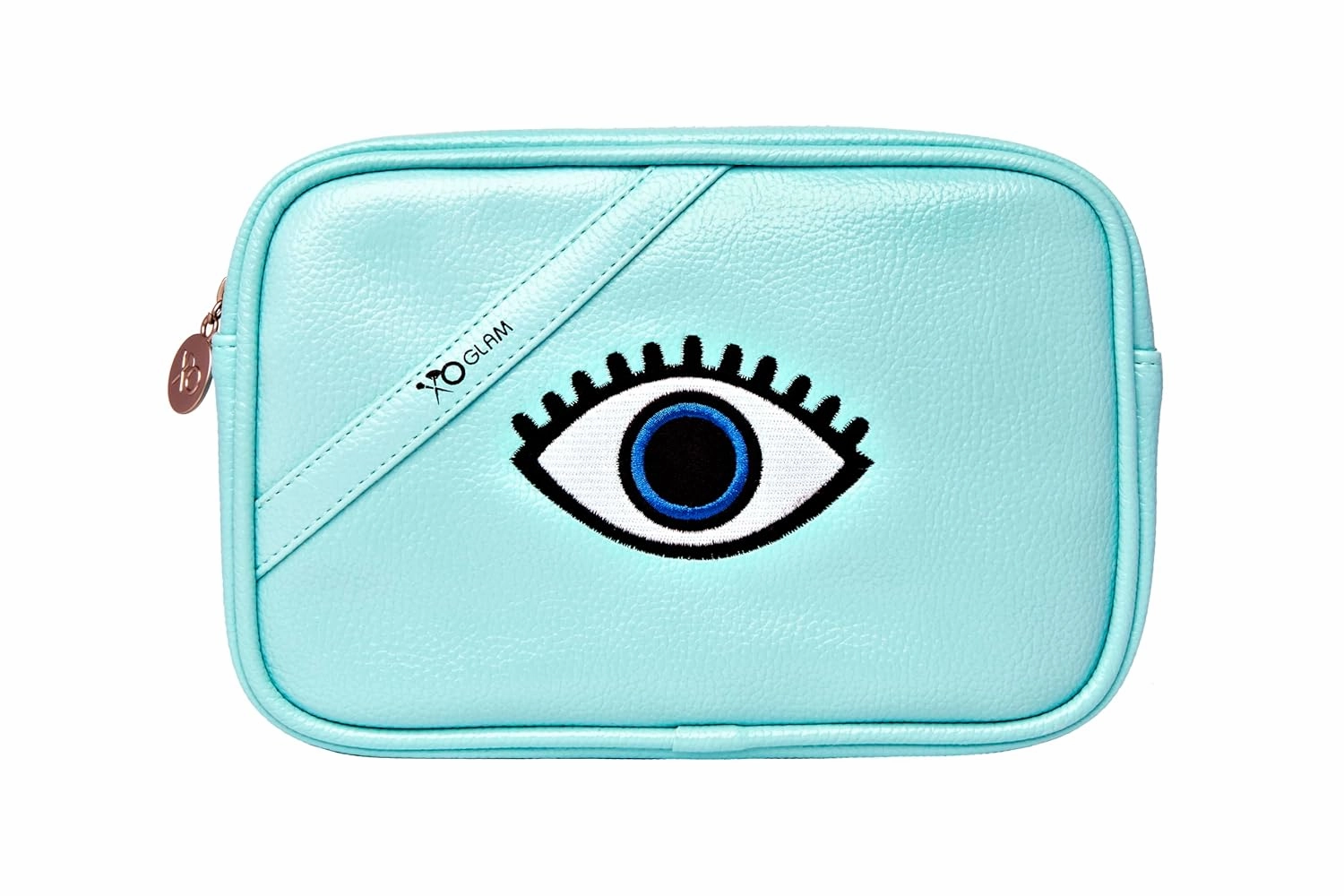 12Pcs Eye See You Blue Makeup Brush Set Premium Synthetic Blending Powder Buffer Concealer Contour Crease Eyeshadow Smudge Highlighter Detail Cosmetics Brushes