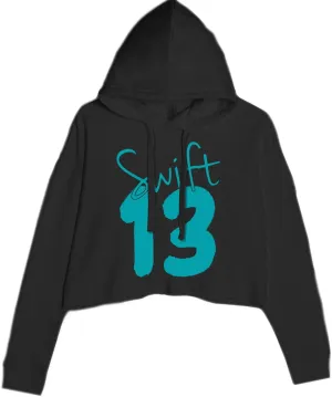 13 Swift 13 Lucky Number Era TTPD Cropped Fleece Hoodie, Soft & Cozy, Trendy Fit