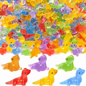 144PCS Luminous Mini Resin Lizards Cute Lizard Figures Glow in The Dark, Tiny Lizards Animal Miniature for DIY Micro Moss Landscape Crafts Dollhouses Potted Plants Hidden Games