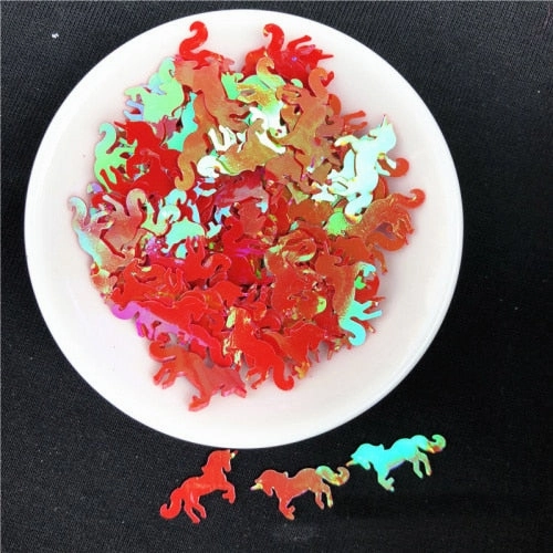 15g Mini unicorn Sequins corn Filler Clear Slime Toys Accessories Supply For Kids corn Doll Figure Model Lizun Toys Decor Gifts