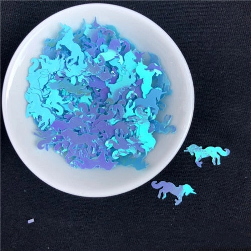 15g Mini unicorn Sequins corn Filler Clear Slime Toys Accessories Supply For Kids corn Doll Figure Model Lizun Toys Decor Gifts