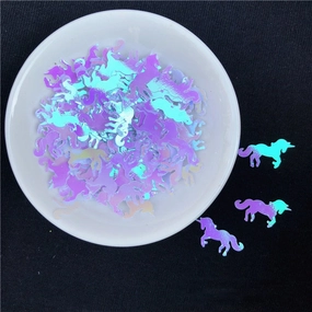 15g Mini unicorn Sequins corn Filler Clear Slime Toys Accessories Supply For Kids corn Doll Figure Model Lizun Toys Decor Gifts