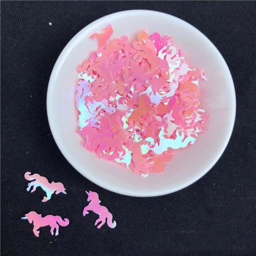 15g Mini unicorn Sequins corn Filler Clear Slime Toys Accessories Supply For Kids corn Doll Figure Model Lizun Toys Decor Gifts