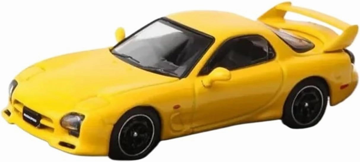 1:64 for Mazda RX-7 FD3S Simulation Alloy Car Fingertip Model Collection Souvenir Ornaments Mini Simulation Toys(White)