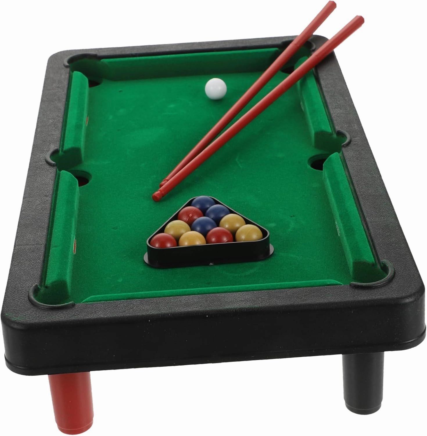 1 Set Mini Interactive Desktop Billiards Fun Table Game for Adults Smooth Surface Sturdy Design for Family Entertainment Skill Practice Mini Pool Table for Home Use