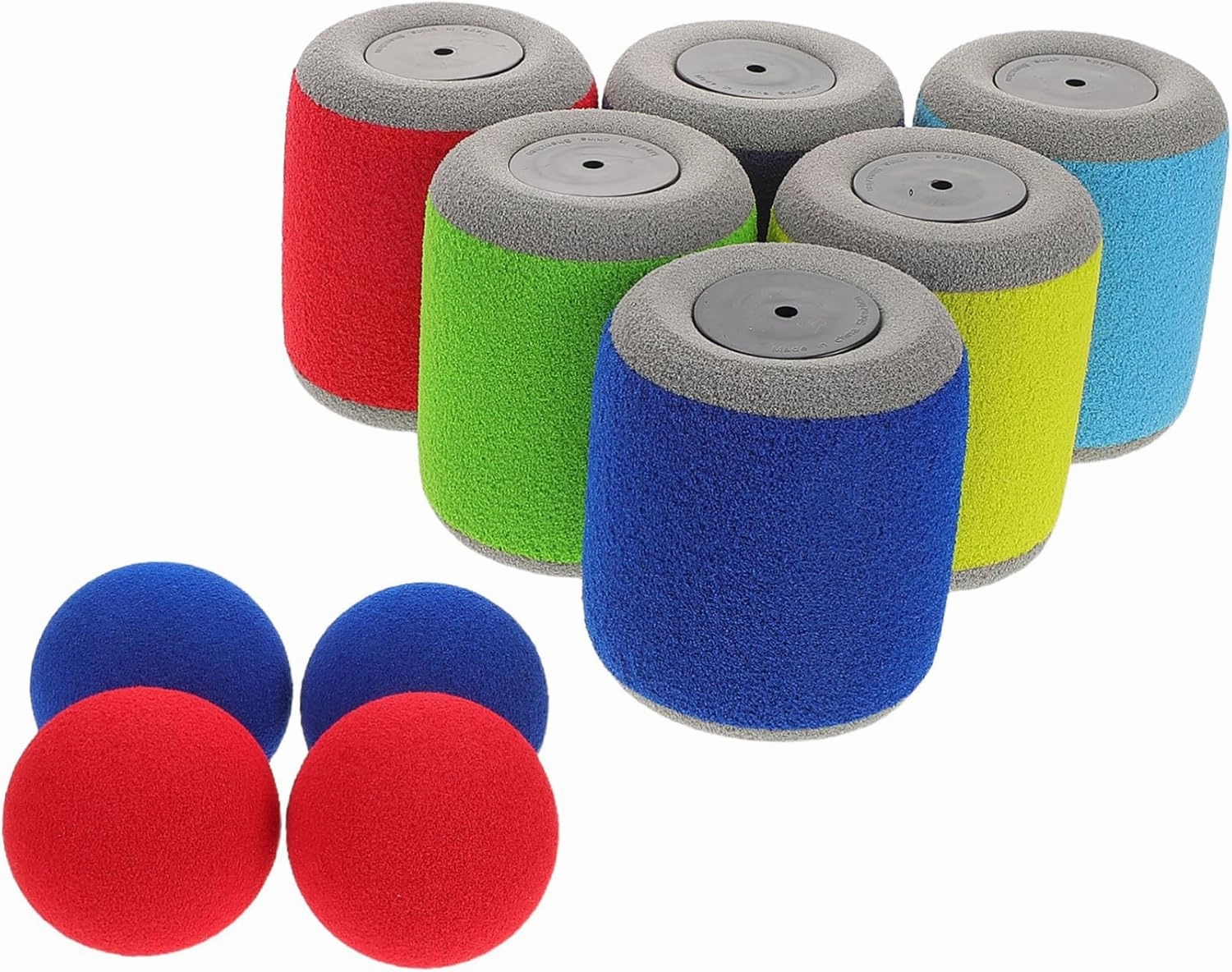 1Set Toss Ball Game Set with Plastic Cans Balls Sensory for Family Fun Enhances Hand Eye Coordination and Motor Skills for Parties Play