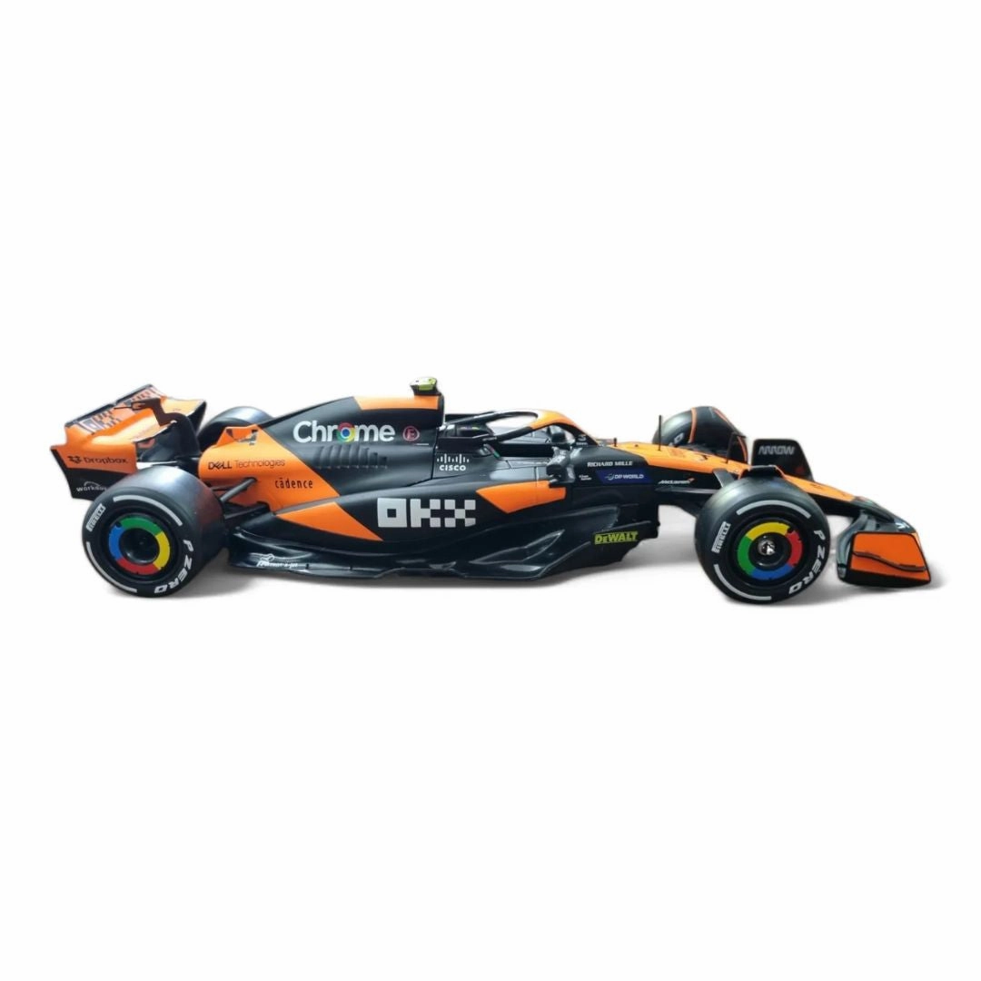 2024 F1 MCLAREN MCL38 with PILOT 1:24 Scale Die-Cast Car by Bburago