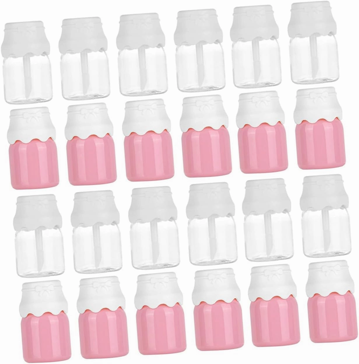 20Pcs Refillable Lip Gloss Tubes Transparent Makeup Bottles for Gloss Portable Storage Containers for Travel Daily Use Lightweight Compact Design