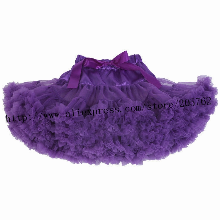 21 colors baby girls tutu Fluffy Chiffon Pettiskirts Baby Girls Princess dance party Tulle tutu Skirt petticoat 12M-8T