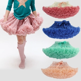21 colors baby girls tutu Fluffy Chiffon Pettiskirts Baby Girls Princess dance party Tulle tutu Skirt petticoat 12M-8T