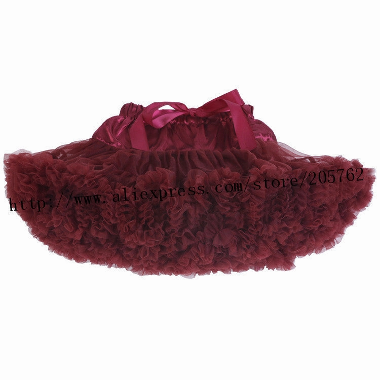 21 colors baby girls tutu Fluffy Chiffon Pettiskirts Baby Girls Princess dance party Tulle tutu Skirt petticoat 12M-8T