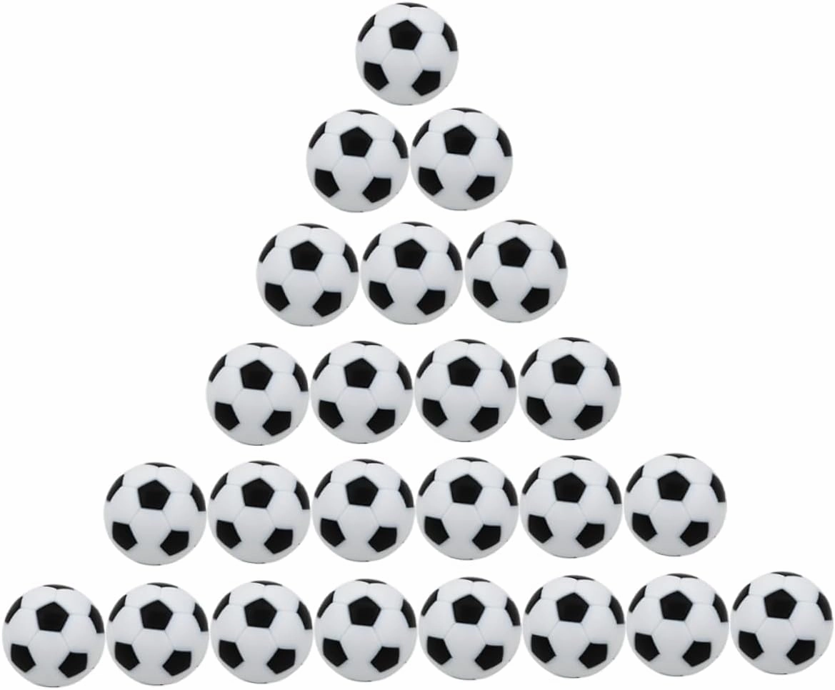 24pcs Table Soccer Replacement Mini Footballs for Desktop Games Compatible Standard Foosball Tables for Fun