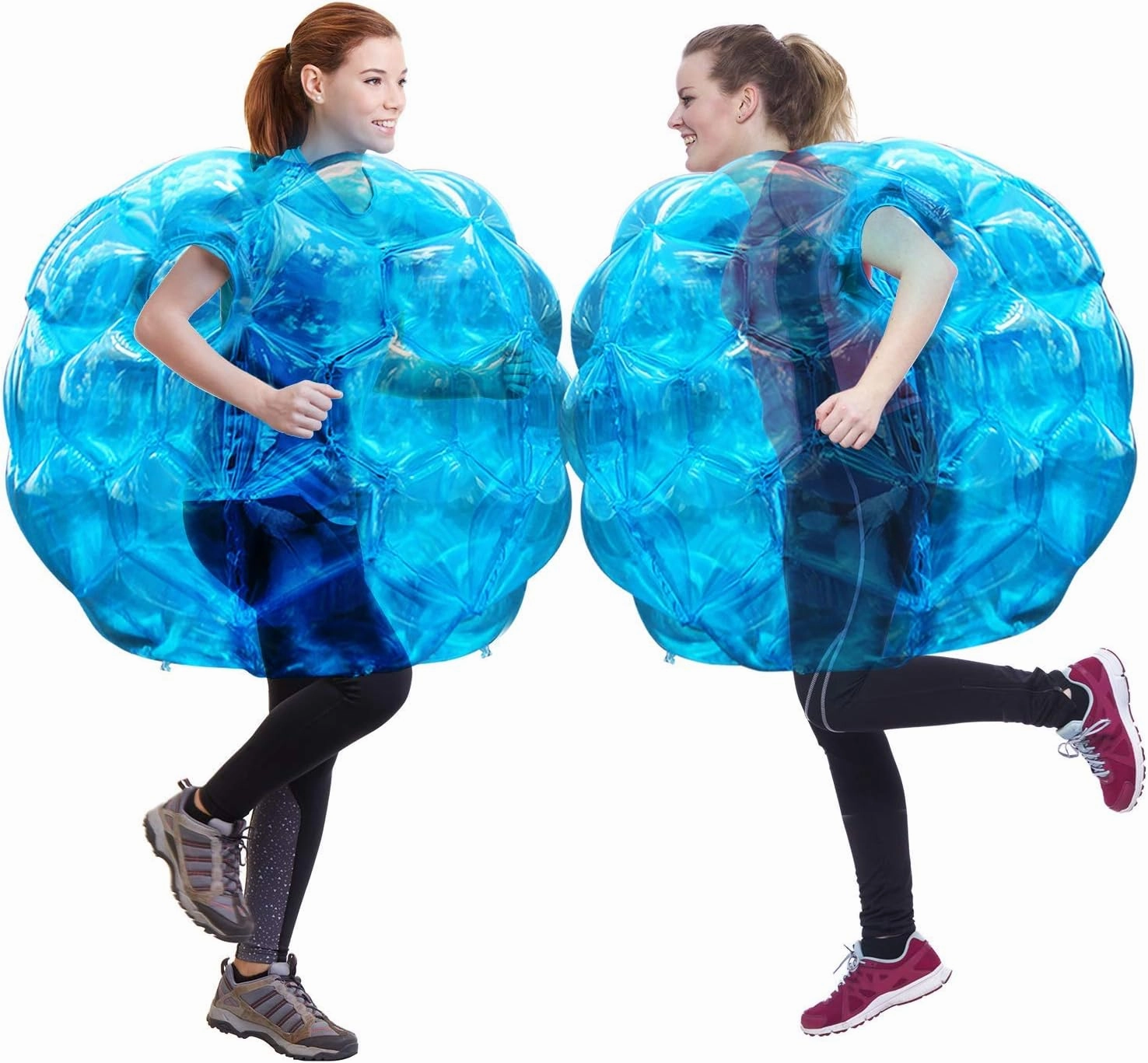 2 Pack Bumper Balls: 36inch Inflatable Sumo Ball - Durable PVC Vinyl Material Body Bubble Soccer - Giant Human Hamster Knocker Body Zorb Ball for Kids and Adults Physical Outdoor Toys, Blue