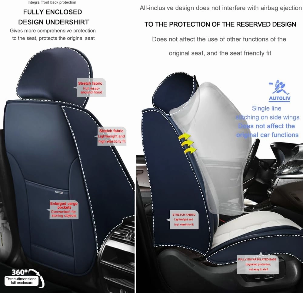 2 Seat Covers for Chevrolet Suburban 2006-2024 Leather Car Seat Covers Waterproof Anti-Slip Soft Car Seat Protectors Premium Automotive Seat Covers with Airbag（Standard,Black Coffee）