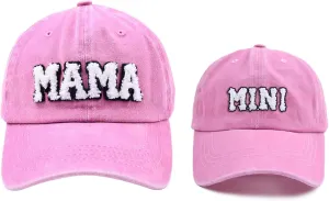 2PCS Family Hat Set - Mama & Mini Retro Baseball Cap - Snap Cap - Mother's Day