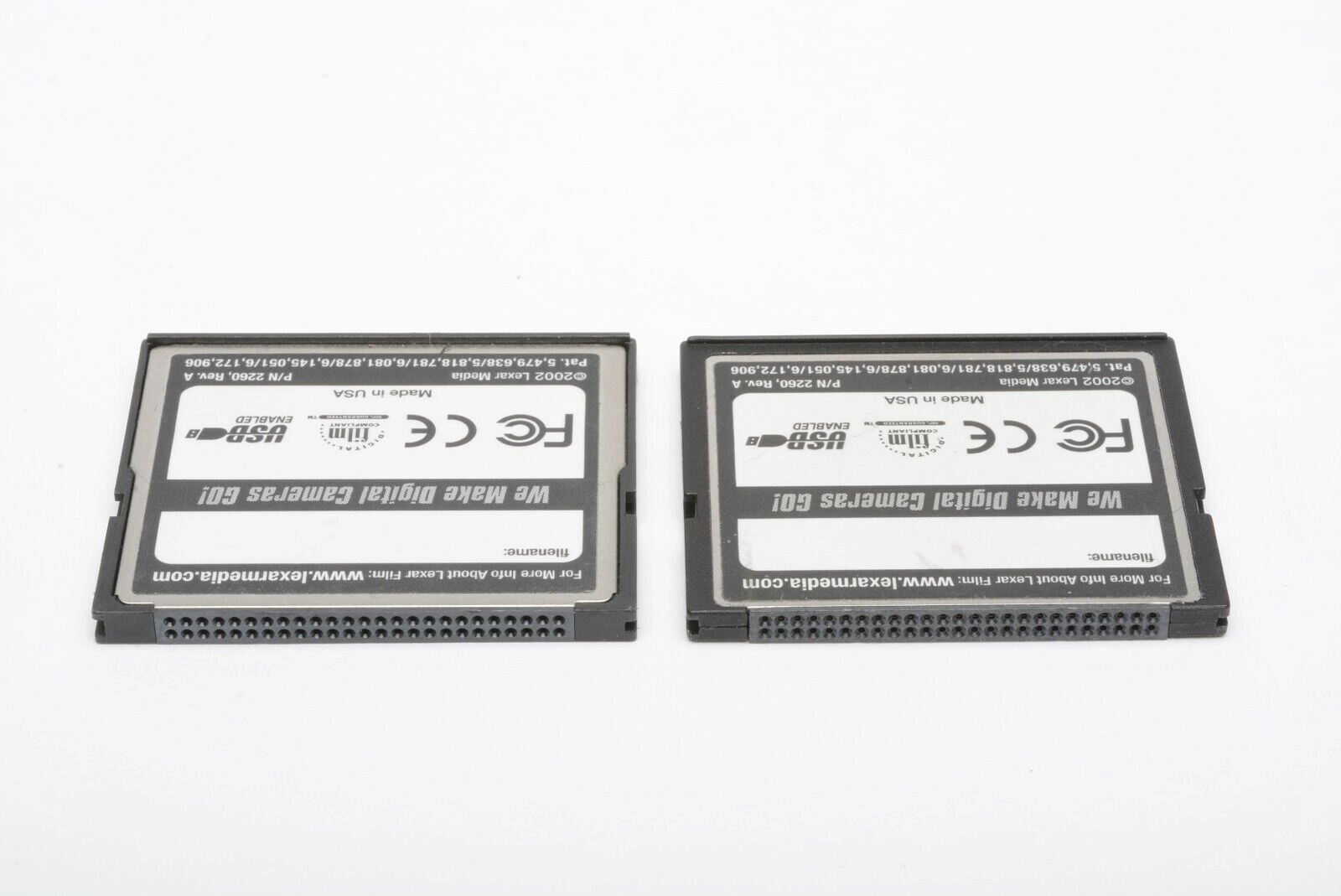 2X Lexar Professional CF Cards - 256MB & 512MB in pouch
