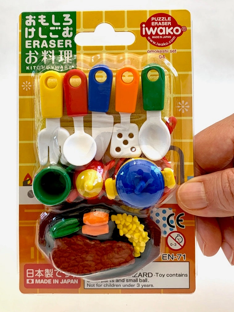 383401 IWAKO KITCHEN ERASER CARD-SINGLE