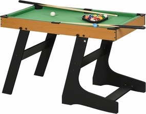 38" Foldable Billiards Tabletop Game, Pool Table Set, Fun for The Whole Family with Easy Folding for Storage, Balls, Cues, Chalk, Bfor Game Room, Man Cave