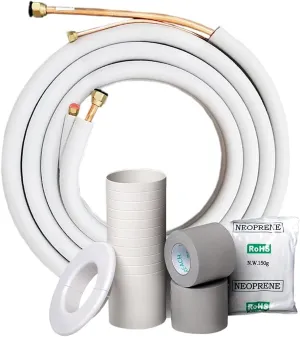 3/8" x 5/8" MrCool Ductless Split System Line Set with Control Wire - 50 Ft