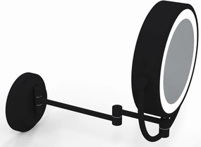 3,500k - 5,500k Hardwired LED Make Up 5x/1x Magnifying Mirror - Matte Black