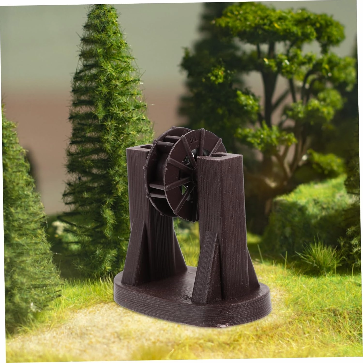 3 Sets Artificial Model Wheel Water Fountain Landscape Accessory Fall Decor DIY Water Wheel Decor Model Pressure Washer