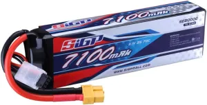 3S 11.1V Lipo Battery 7100mAh 70C Soft Pack with XT60 Connector for RC Car Truck Tank Boat Racing Hobby