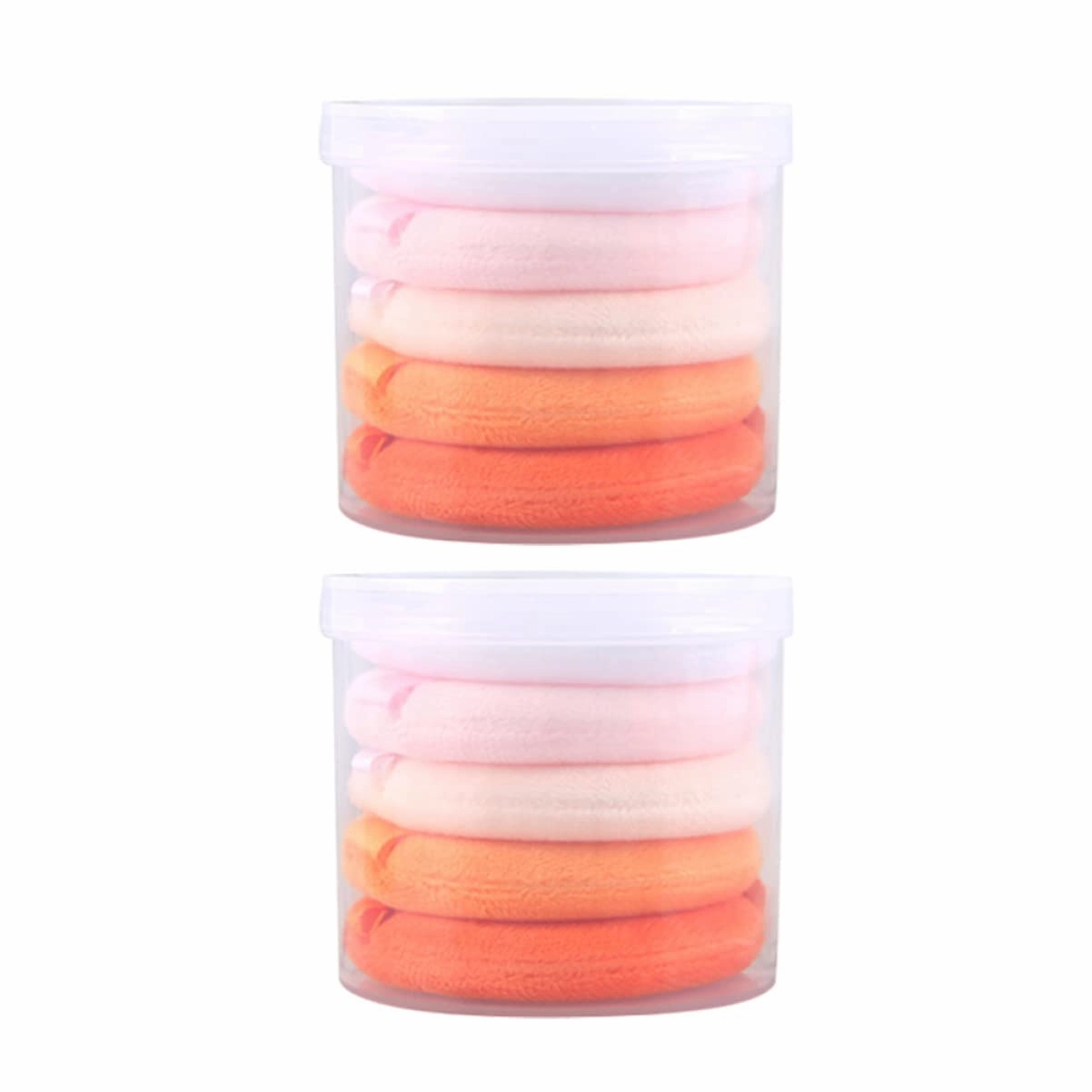 3sets Velvet Powder Puff Makeup Applicators for Women Foundation Sponges Ribbon Small Fluffy Skin-friendly for Girls 2boxes*3 Color
