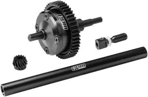 4140 Carbon Steel   7075 Alloy Centre Complete Differential for Traxxas 1:16 Mini Maxx 4WD 107154-1 / Mini XRT VXL-3S 108076-1 Monster Truck Upgrades - Black