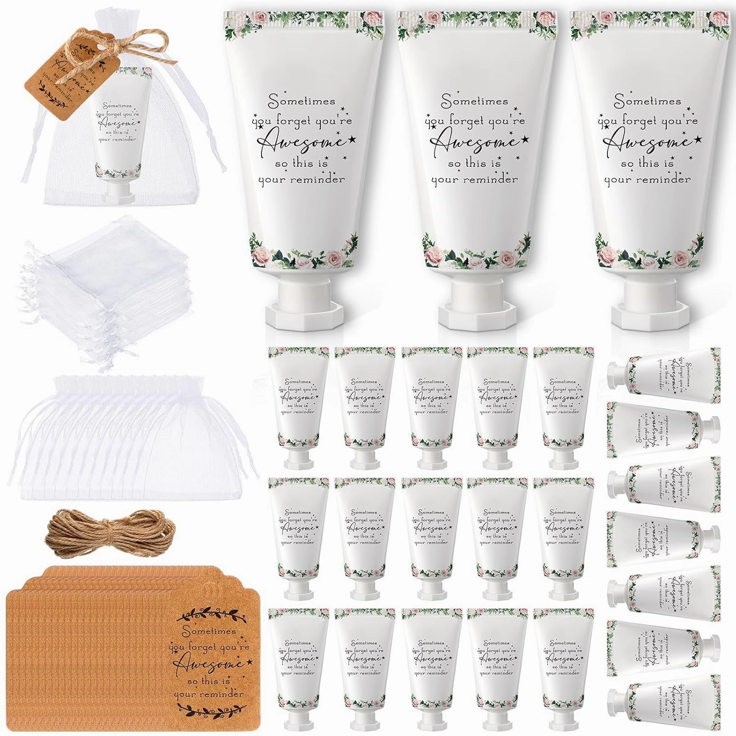 48 Sets Cna Gifts Bulk Mini Lotion Employee Appreciation Gifts Bulk Thank You Travel Hand Cream Lotion for Staff Appreciation Inspirational Nurse Cna Week Holiday(Stylish)