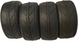 4pcs 1/10 Soft Rubber Tread Drift Tires Compatible with TT01 TT02 1/10 RC Racing Car Upgrade