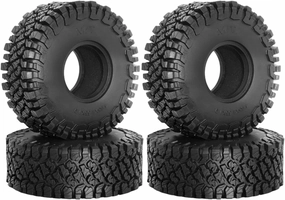 4Pcs 1:10 RC Car Wheels and Tires Vehicle Tires Rubber Replace Soft Rubber Tire for 90046 RC Crawler Car DIY Modified
