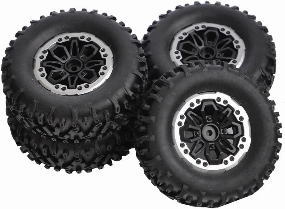 4pcs 64mm Soft Tire Wheel for MN D90 MN98 MN99S WPL C14 C24 C34 B14 B24 LDRC P06 LD1297 LD1299 RC Car Upgrade Parts Accessories