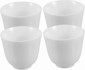 4pcs Mini Porcelain Tea Cup Traditional Chinese Tea Cup for Tea Set Home or Tea Ceremony