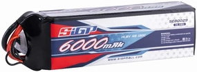 4S Lipo Battery 6000mAh 14.8V 130C Soft Pack with T Connector for RC Car Truck Tank Boat Racing Hobby