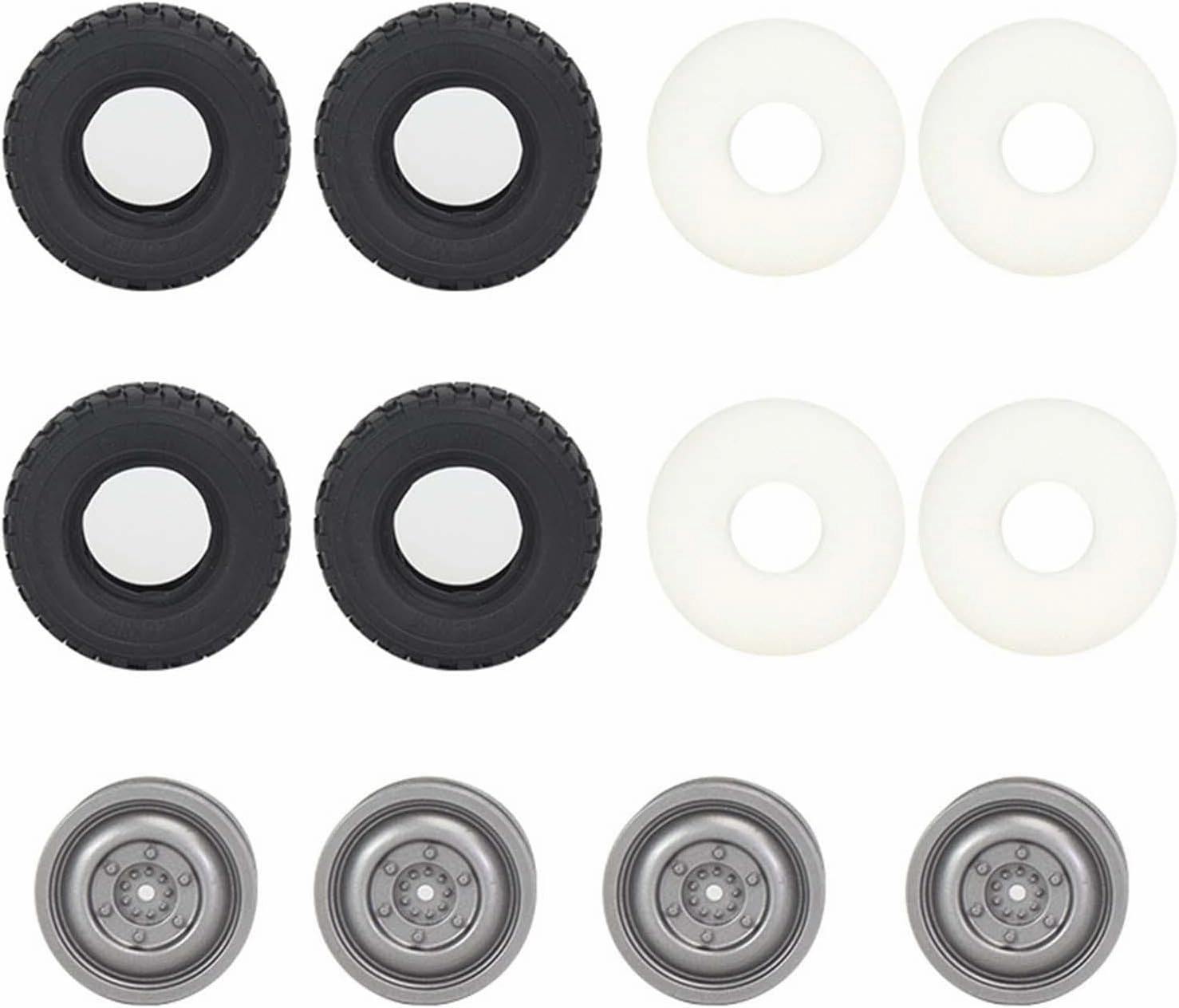 4X 1/16 Scale RC Crawler Tires 72mm Soft Tire RC Tires for WPL B14 C44