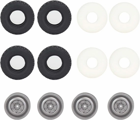 4X 1/16 Scale RC Crawler Tires 72mm Soft Tire RC Tires for WPL B14 C44