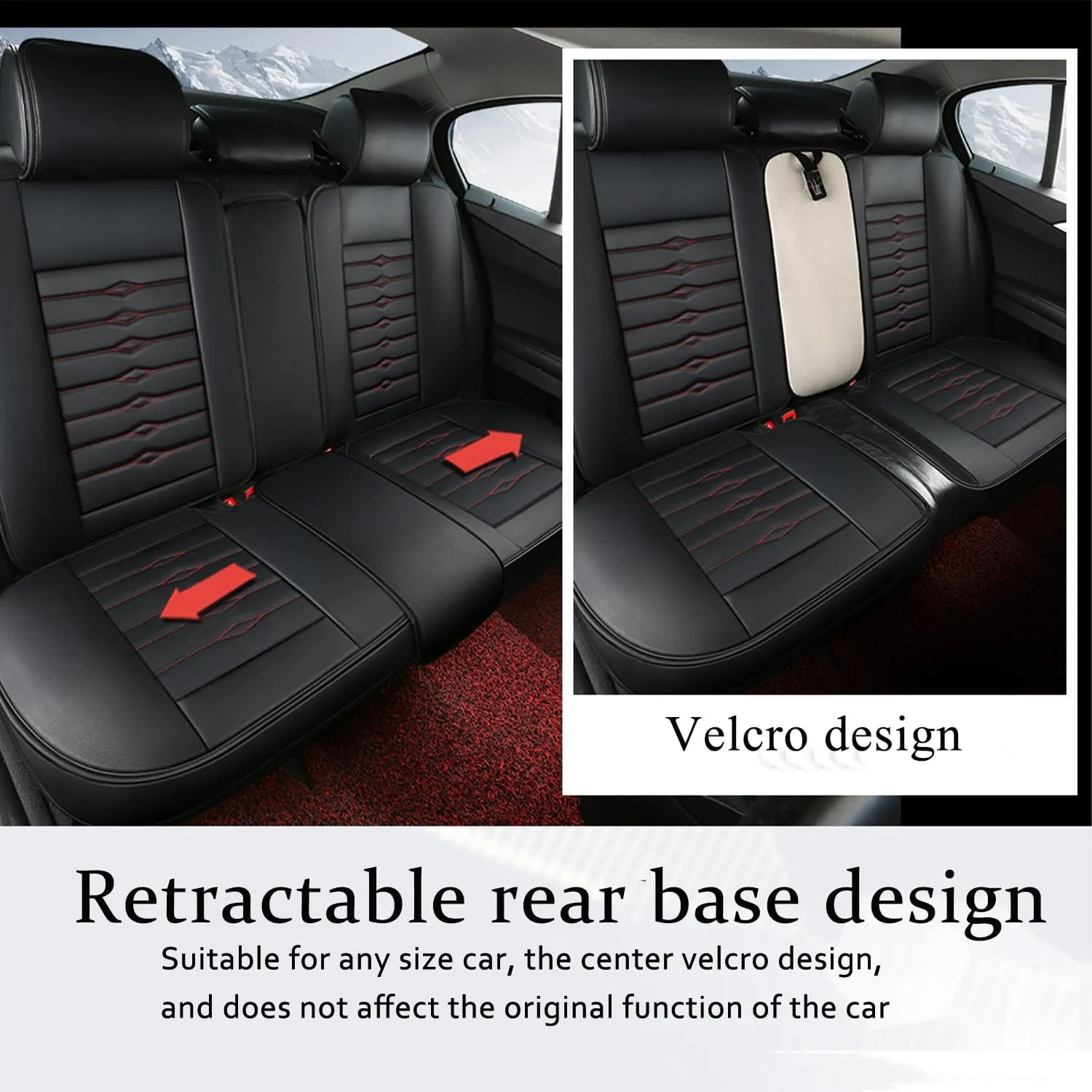 5 Seat Covers for Hyundai Elantra 2002-2024 Napa Leather Seat Covers Water and Dust Resistant Soft Car Seat Protectors Comfortable Car Seat Covers with Airbags (Beige, Luxury)
