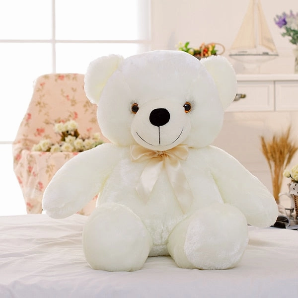 50cm Light-Up LED Teddy Bear Stuffed Animal Plush Toy Colorful Glowing Plushies Christmas Gift for Kid