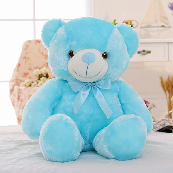 50cm Light-Up LED Teddy Bear Stuffed Animal Plush Toy Colorful Glowing Plushies Christmas Gift for Kid